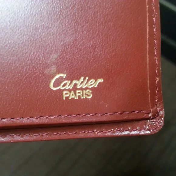 Vintage Cartier Long Wallet / Check holder Bifold Unisex - Picture 5 of 9